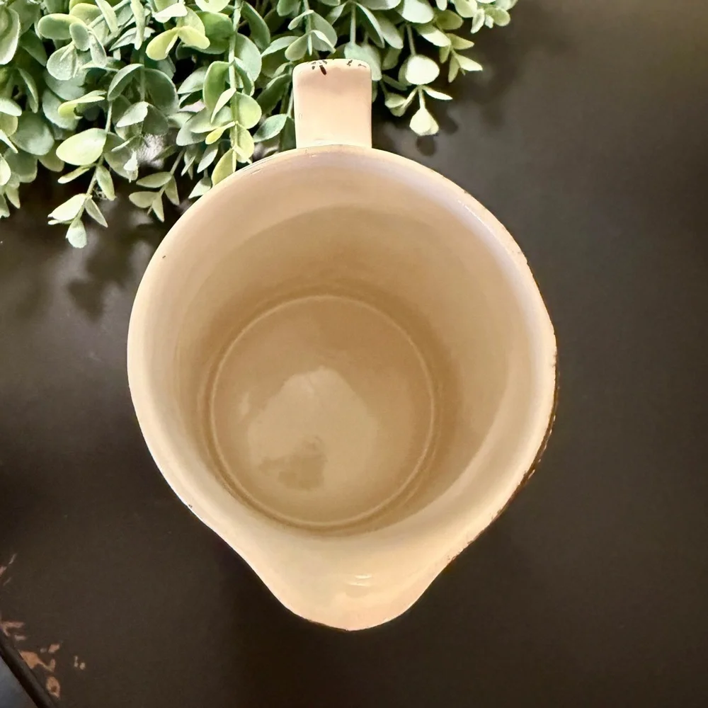 VINTAGE, CLARICE CLIFF, BROWN TRANSFERWARE PITCHER MADE BY ROYAL STAFFORDSHIRE.